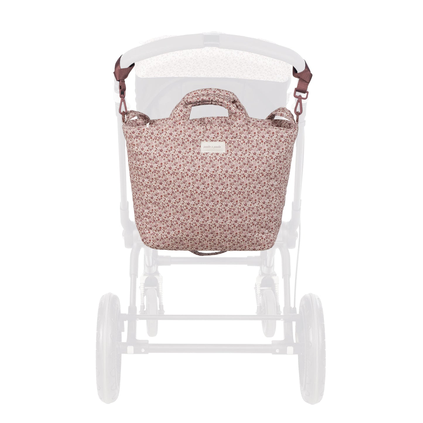 Bolsa Canastilla Cherry Flores – Pasito a pasito