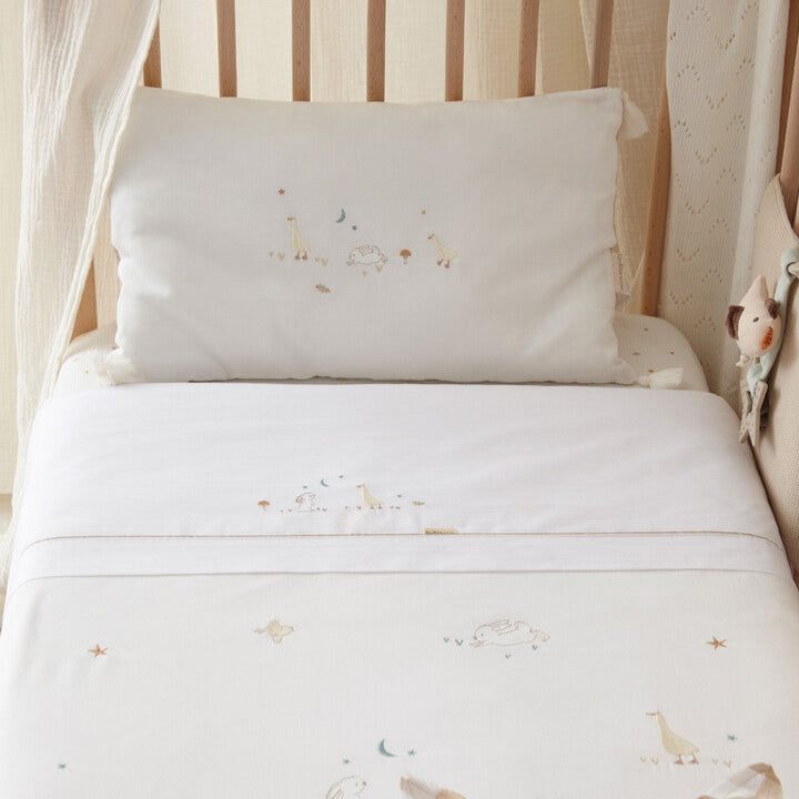 Juego de sábanas cuna 3 piezas Forest Lino - BimbiDreams