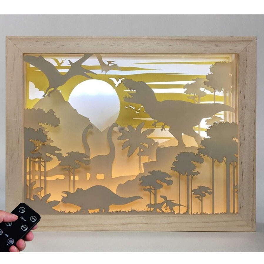 Lámpara Big Madera Dinosaurios T-Rex - Cutout