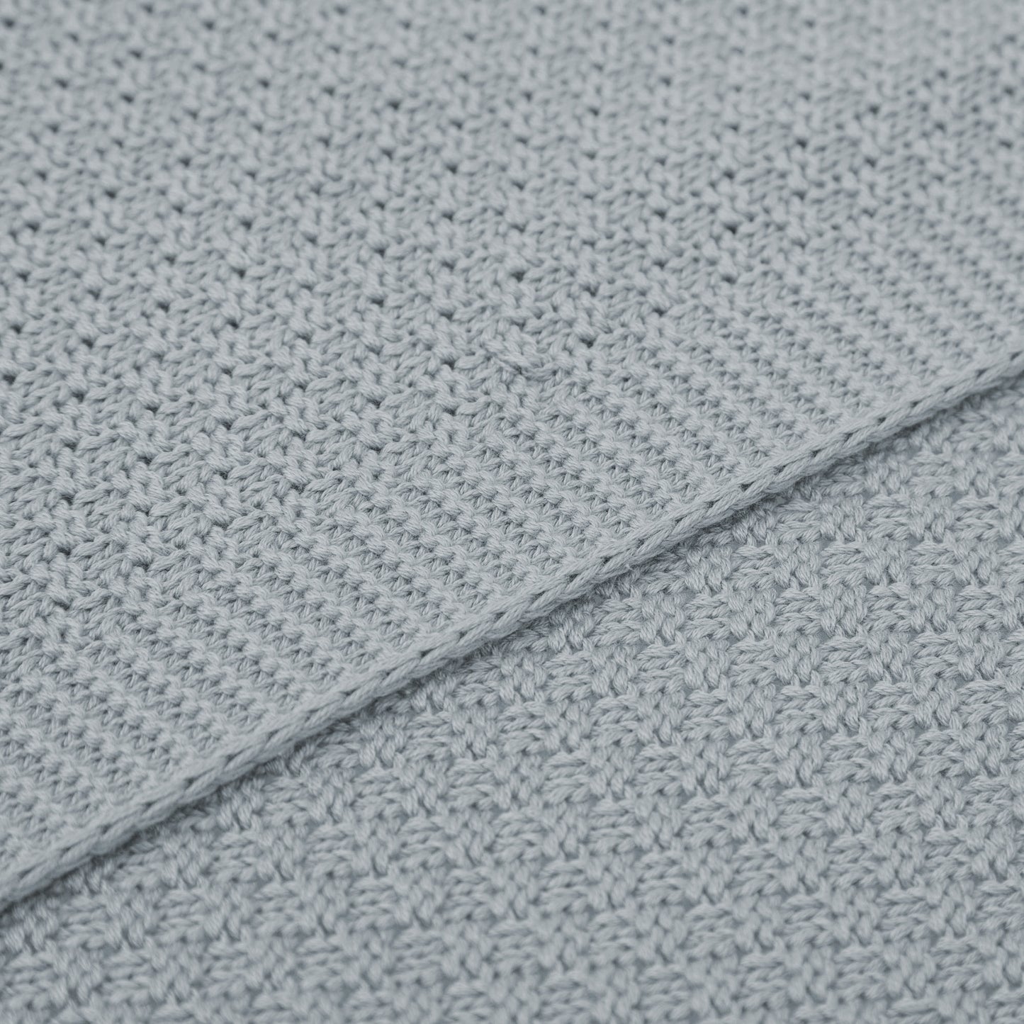 Toquilla de Tricot Bambú 70x90 Azul Grisáceo - Bimbidreams