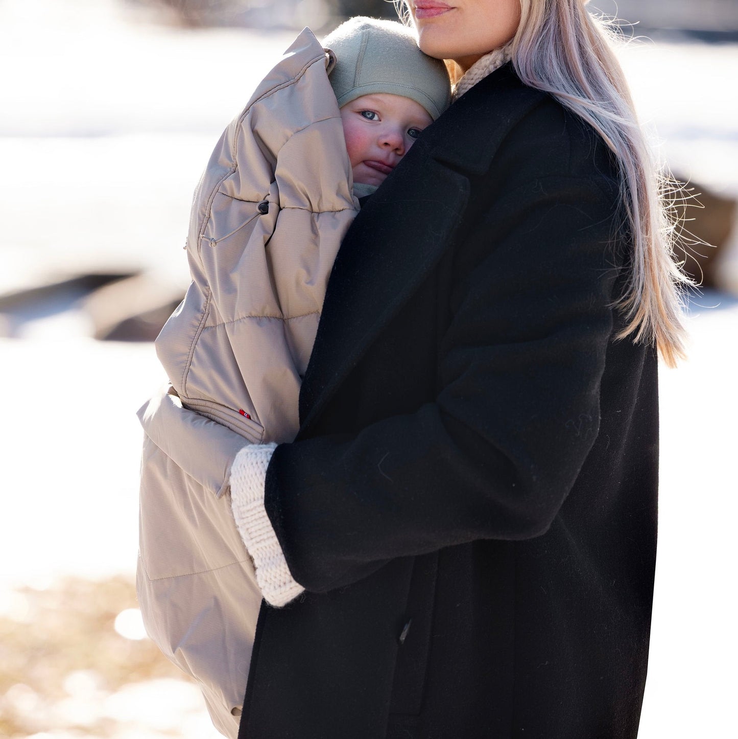 Cobertor de porteo Dark Sand - Voksi