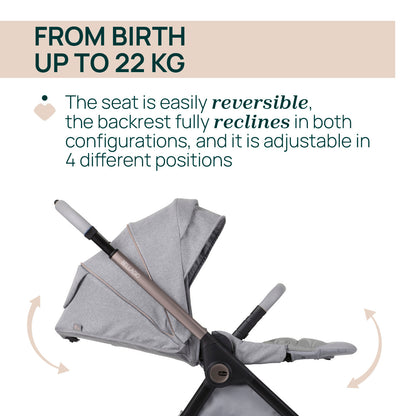 Chicco Bellagio 2.0 + Capazo Flexi - Lunar Rock