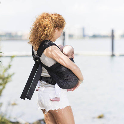 Mochila gemelar ligera Negra - Minimonkey