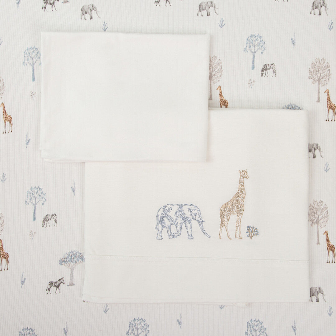 Sábanas cuna punto algodón Tanzania - BimbiDreams