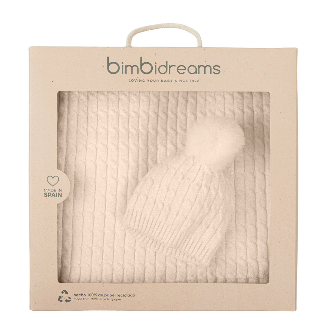 Set de Regalo Manta + Gorrito Punto - Bimbidreams