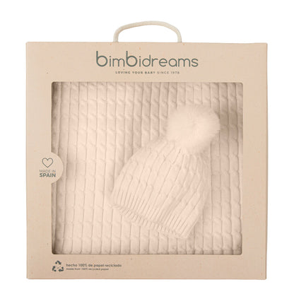 Set de Regalo Manta + Gorrito Punto - Bimbidreams