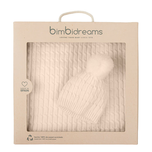 Set de Regalo Manta + Gorrito Punto - Bimbidreams