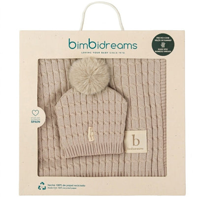 Set de Regalo Manta + Gorrito Punto - Bimbidreams