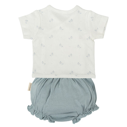 Conjunto Primera Puesta Jubón + Ranita Edén Azul - Bimbidreams