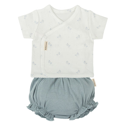 Conjunto Primera Puesta Jubón + Ranita Edén Azul - Bimbidreams