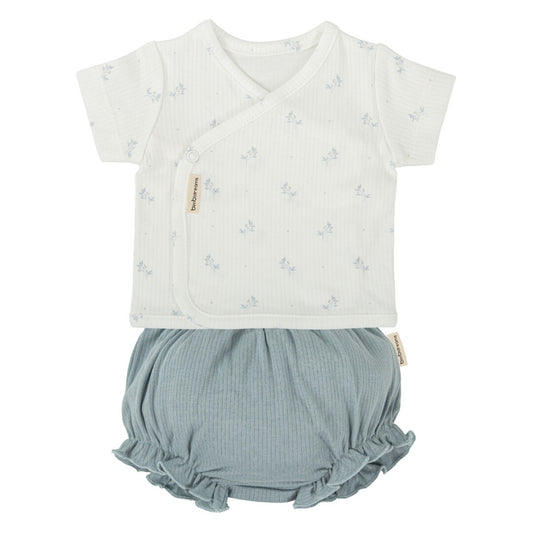 Conjunto Primera Puesta Jubón + Ranita Edén Azul - Bimbidreams