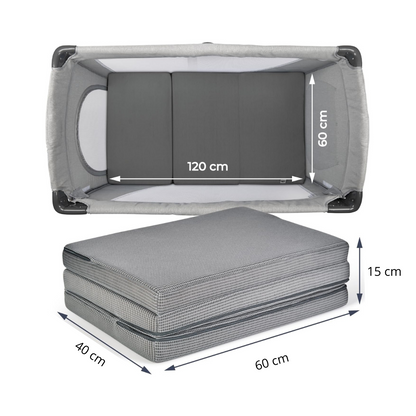Colchón plegable cuna de viaje 120x60 - Innovaciones Ms