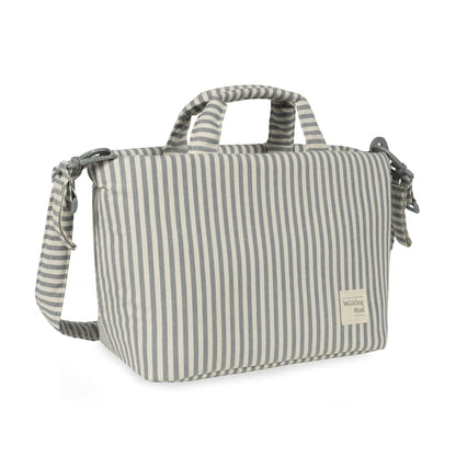 Bolsa Canastilla Praliné Rayas Matcha – Walking Mum