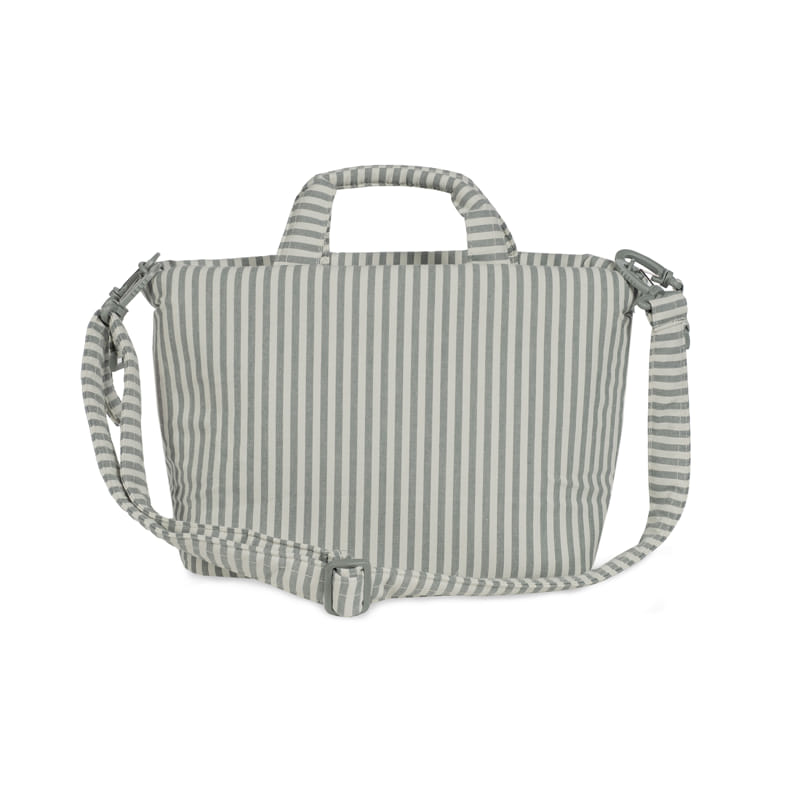 Bolsa Canastilla Praliné Rayas Matcha – Walking Mum