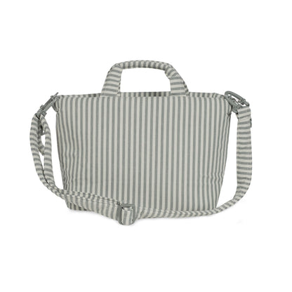Bolsa Canastilla Praliné Rayas Matcha – Walking Mum