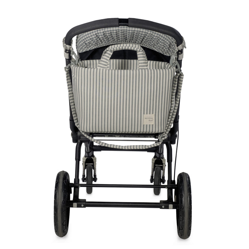 Bolsa Canastilla Praliné Rayas Matcha – Walking Mum