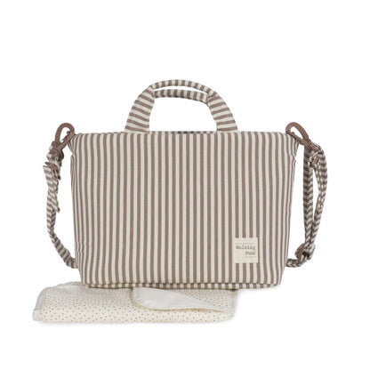Bolsa Canastilla Praliné Rayas Moka – Walking Mum
