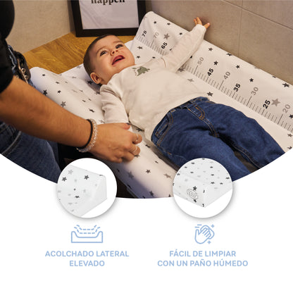 Colchón cambiador bebé 50x80 Stars - Innovaciones Ms