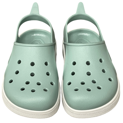 Zueco infantil barefoot Cloggy Green/White - Boatilus