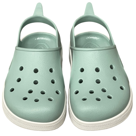 Zueco infantil barefoot Cloggy Green/White - Boatilus