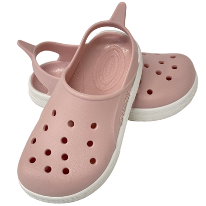 Zueco infantil barefoot Cloggy Pink/White - Boatilus
