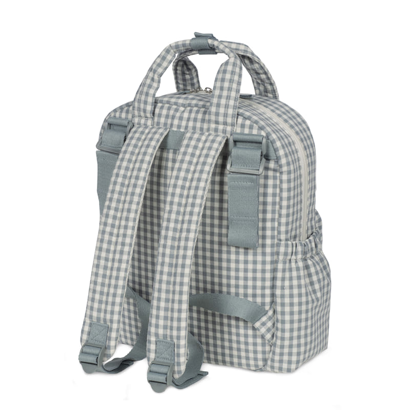 Mochila Praliné Vichy Matcha – Walking Mum