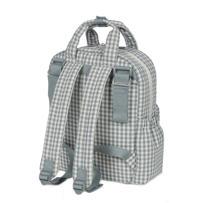 Mochila Praliné Vichy Matcha – Walking Mum