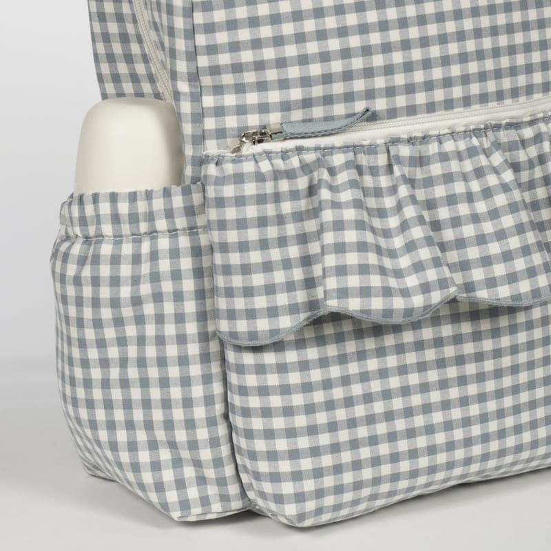 Mochila Praliné Vichy Matcha – Walking Mum