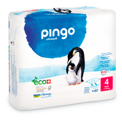 Pañales ecológicos talla 4 MAXI (8-14 kg) 40 ud. - Pingo