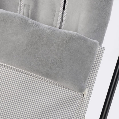 Saco silla invierno Little Bloom Vichy Gris – Pasito a pasito