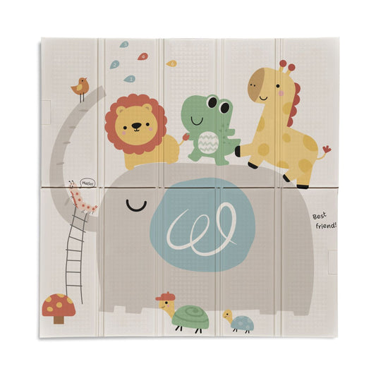 Alfombra de juegos reversible Trendy 120x120 Animal Colores - Innovaciones Ms