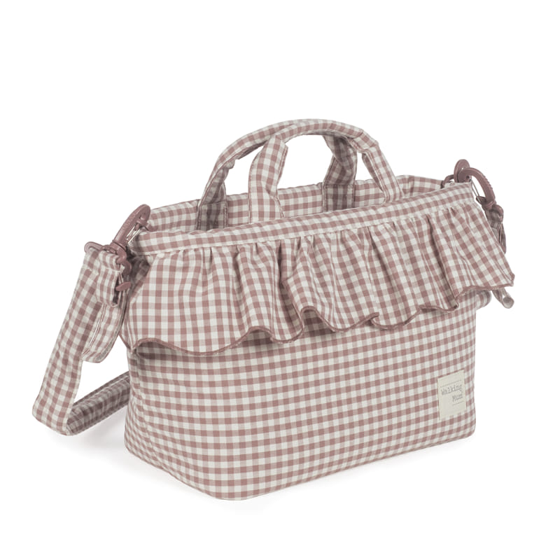 Bolsa Canastilla Praliné Vichy Moka – Walking Mum