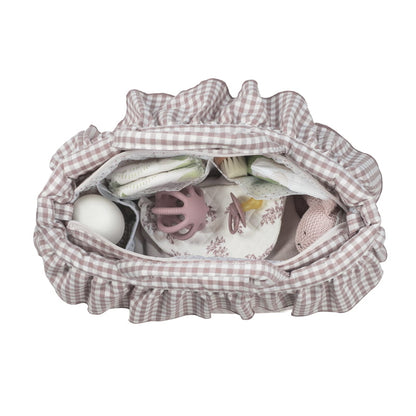 Bolsa Canastilla Praliné Vichy Moka – Walking Mum
