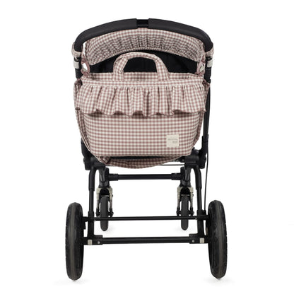 Bolsa Canastilla Praliné Vichy Moka – Walking Mum