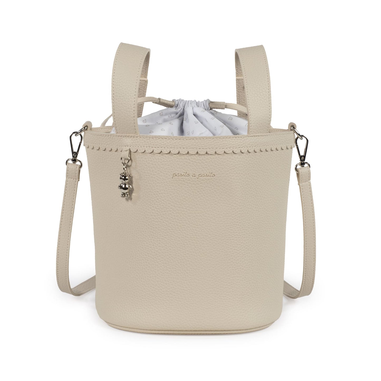 Bolso Bucket Icon Cream – Pasito a pasito