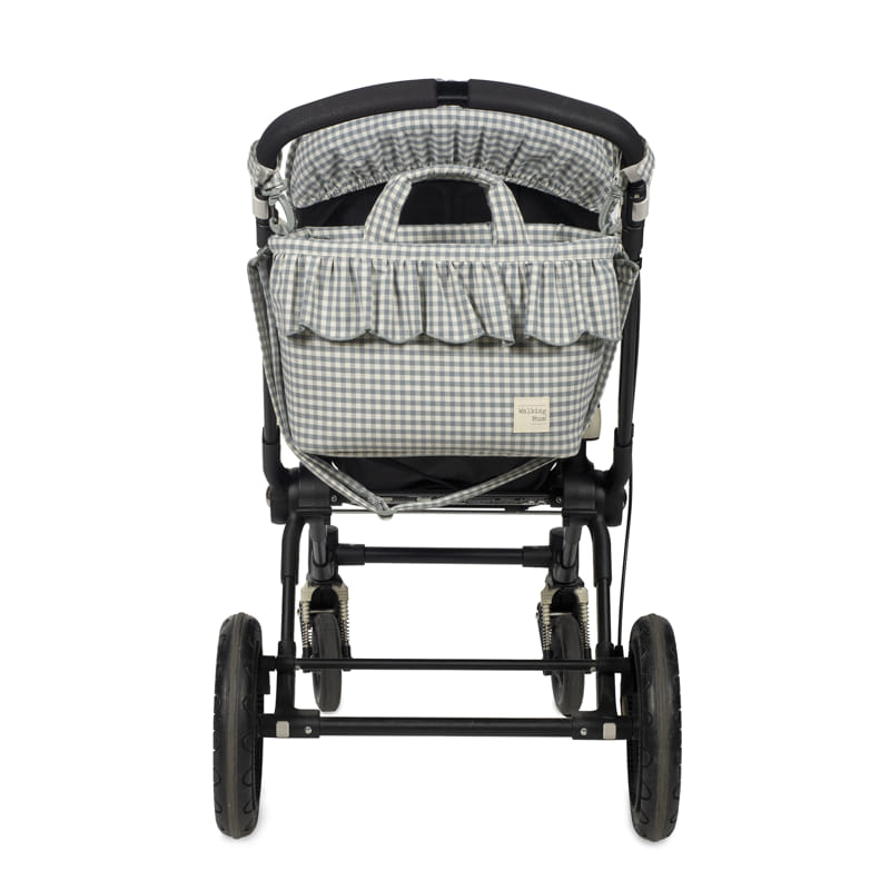 Bolsa Canastilla Praliné Vichy Matcha – Walking Mum