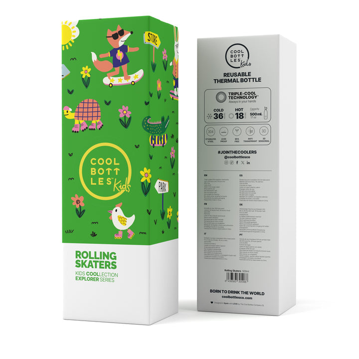 Botella térmica 500ml Kids Rolling Skaters - Cool Bottles