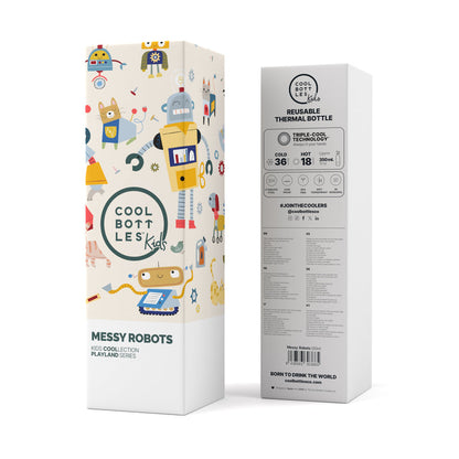 Botella térmica 350ml Kids Messy Robots - Cool Bottles