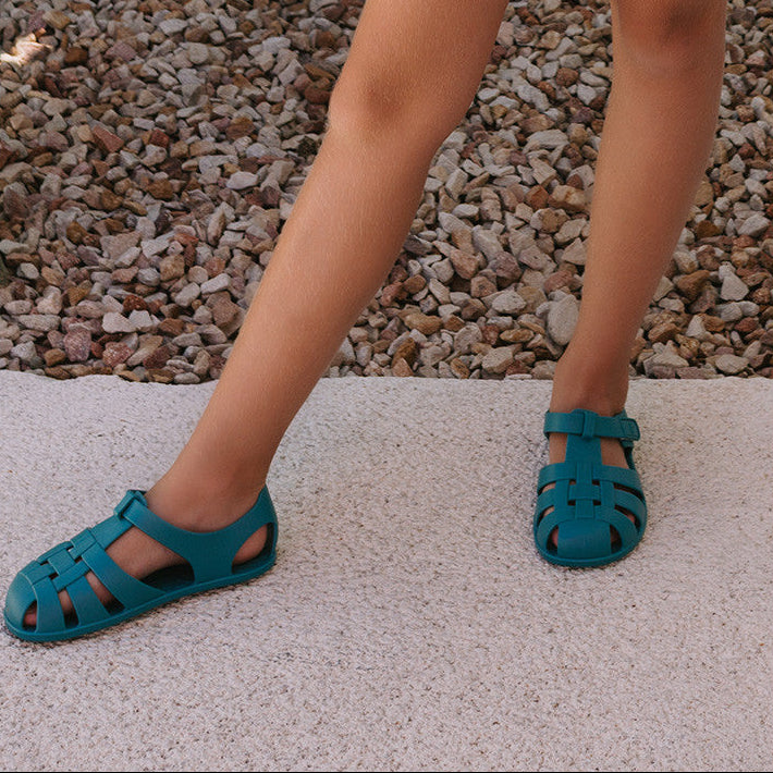 Cangrejera Infantil Whale Teal - Monnëka