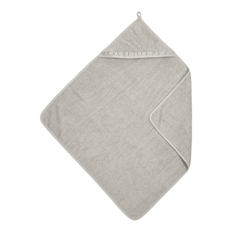 Capa de baño bebé con volante Terry Greige - Meyco Baby