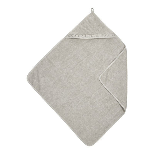Capa de baño bebé con volante Terry Greige - Meyco Baby