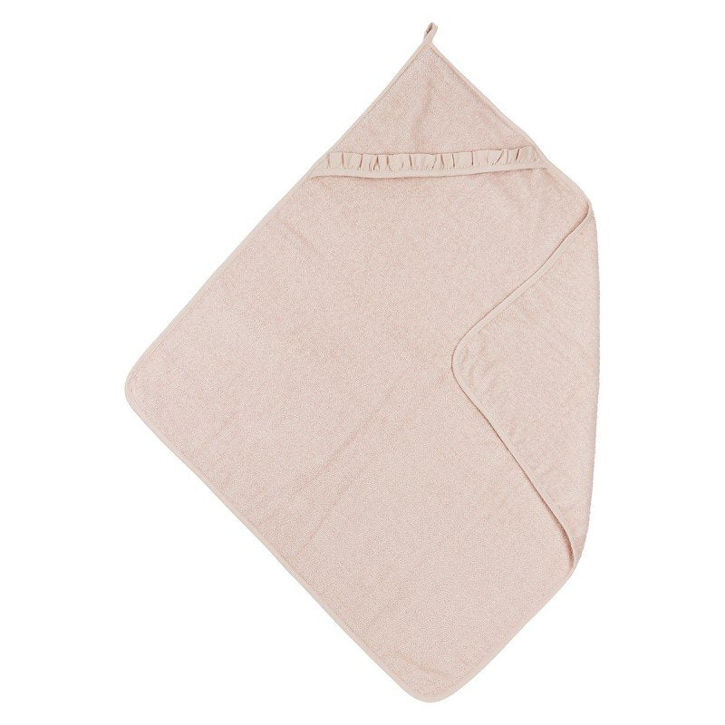 Capa de baño bebé con volante Terry Soft Pink - Meyco Baby