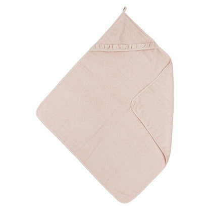 Capa de baño bebé con volante Terry Soft Pink - Meyco Baby