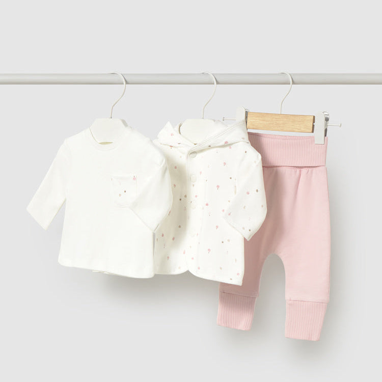 Chándal 3 piezas recién nacido Rosa Baby - Mayoral