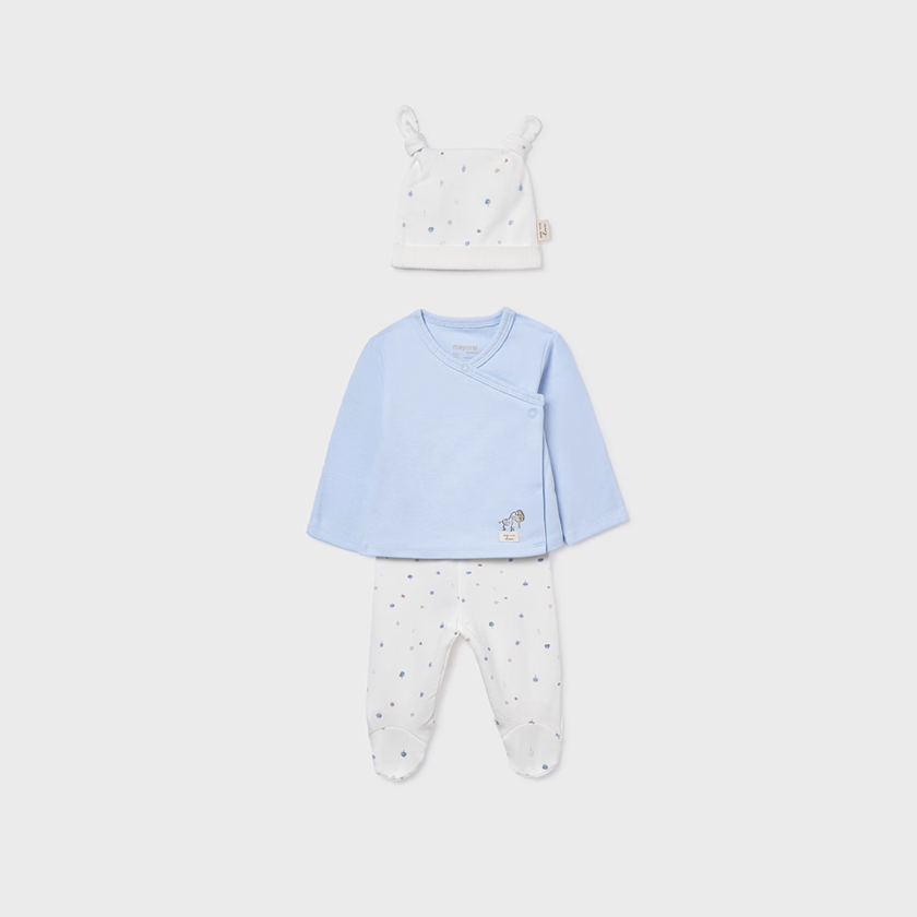 Conjunto Regalo 3 piezas Unisex Cielo - Mayoral