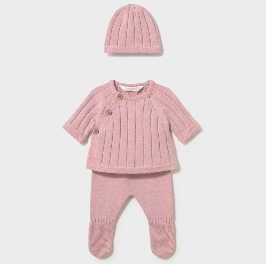 Conjunto Regalo 3 piezas Punto Rosa Baby - Mayoral