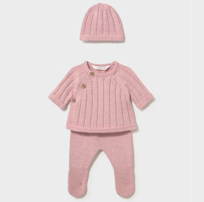 Conjunto Regalo 3 piezas Punto Rosa Baby - Mayoral