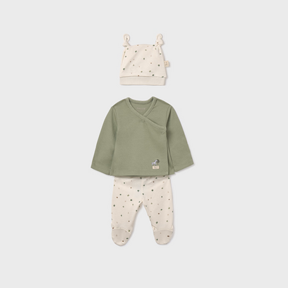 Conjunto Regalo 3 piezas Unisex Salvia - Mayoral