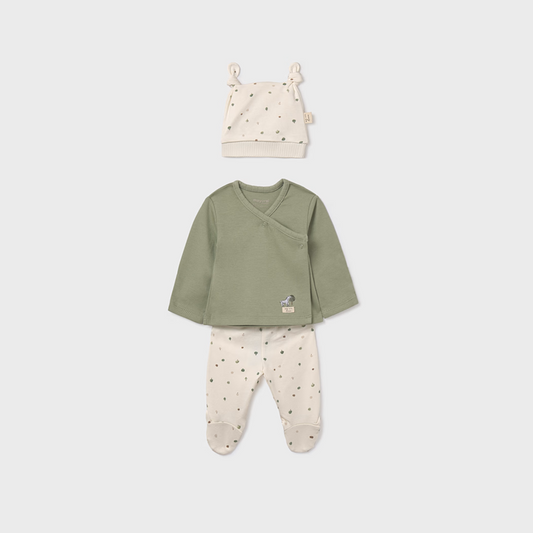 Conjunto Regalo 3 piezas Unisex Salvia - Mayoral