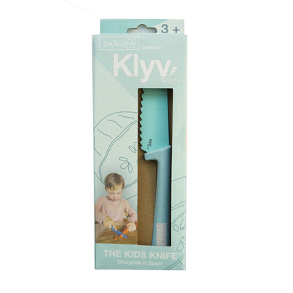 Cuchillo Seguro para Niños Klyv Classic Aqua - Skagfa